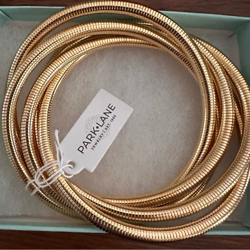 Park Lane Radiant Gold Coil Bracelets
